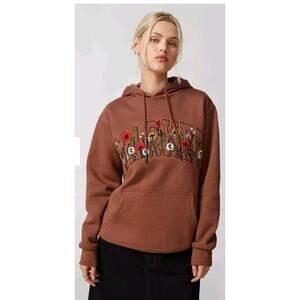 Market UO Exclusive Flower Arc Hoodie Sweatshirt Sz Large